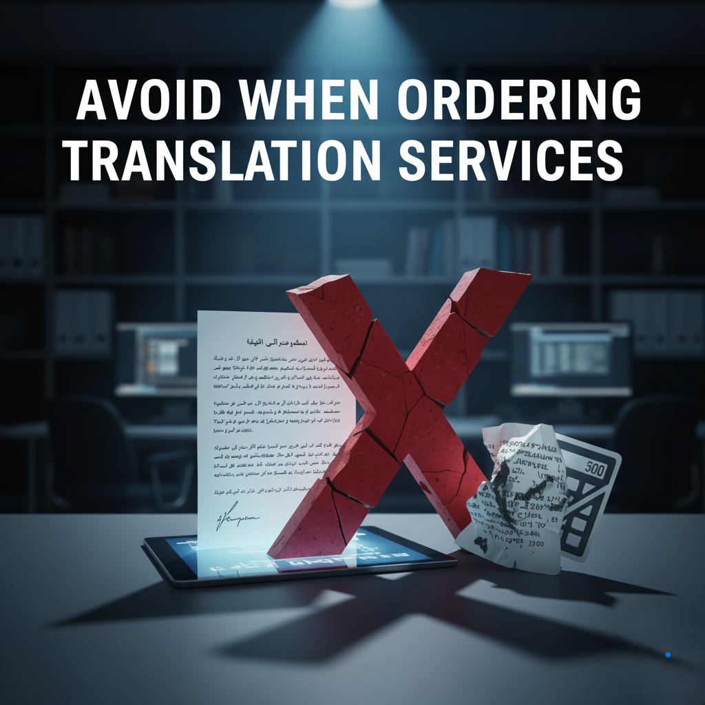 Avoid When Ordering Translation Services