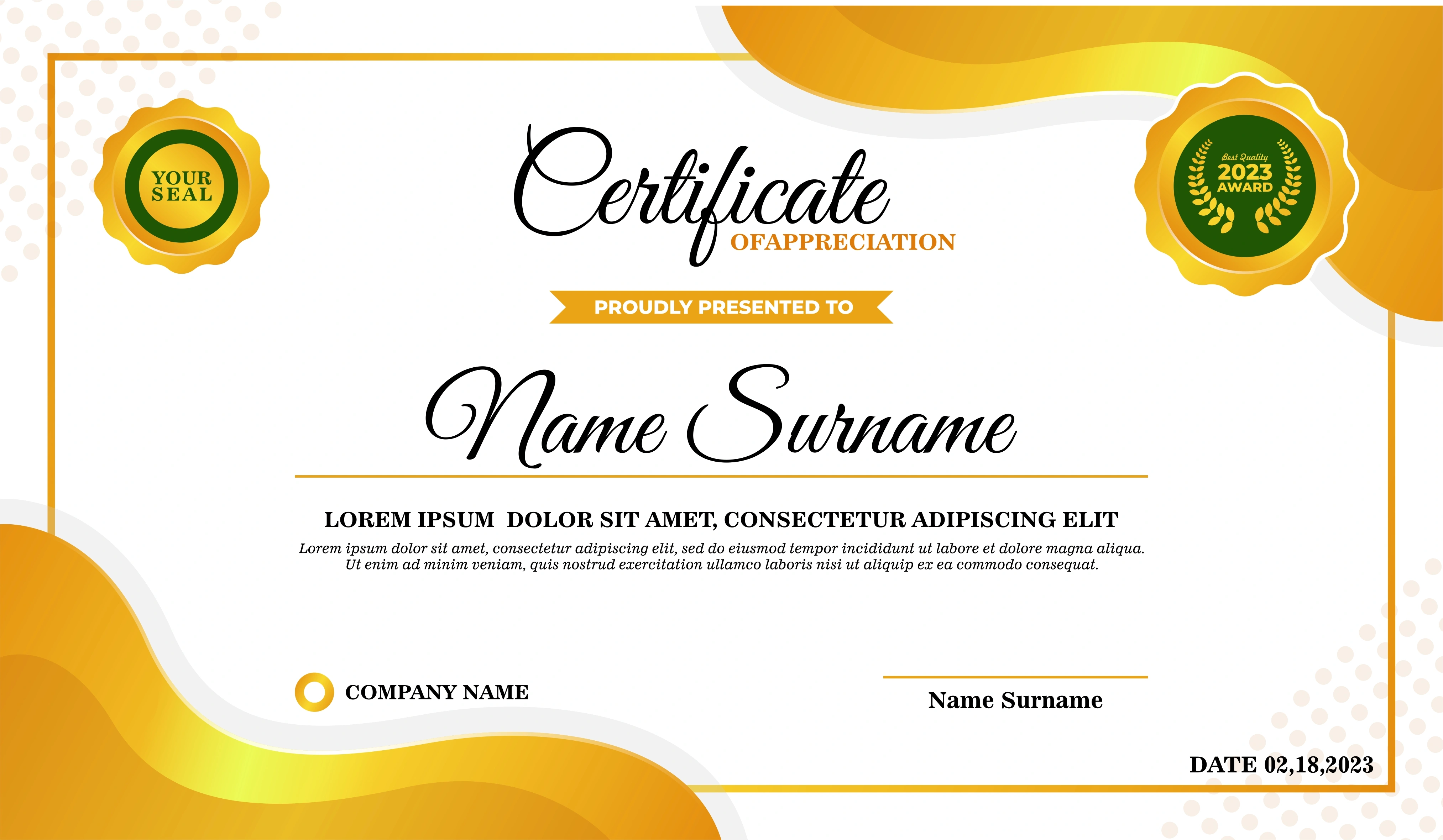 Certifications